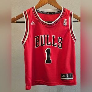 Adidas Bulls Red Basketball Jersey